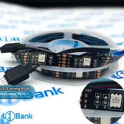 ریسه ال ای دی rgb ورودی 5 ولت usb خور چیپست 5050 رول 5 متری