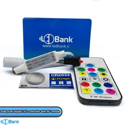 کنترلر رادیویی پشتیبانی از 2048 پیکسل انگشتی  ws2811 ws2812  sk6812