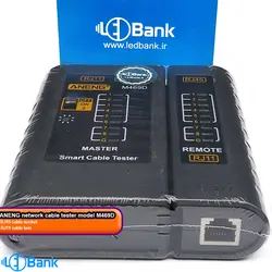تستر کابل شبکه aneng مدل m469d تغذیه 9V 6f22 باتری تست کابل rj11 سوکت زنی