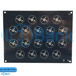 پی سی بی آلومینیوم ال ای دی 18 وات 168 در 127 میلیمتر