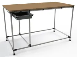 میز کار لوله و اتصالات - قفسه و رگال میزان کاران