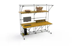 میز کار لوله و اتصالات - قفسه و رگال میزان کاران