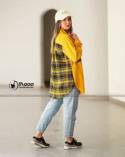 کد 353 مخمل یقه مردانه چهارخونه