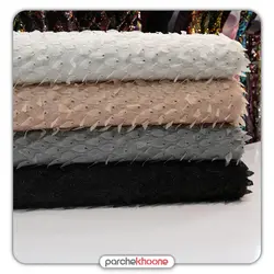 پارچه اپلیکه برگ اکلیلی پارچه های تور پولکی تضمین کیفیت و اصالت کالا پارچه خونه