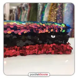 پارچه تور پولک سکه ای