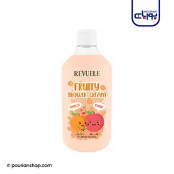 کرم دوش میوه ای  زردآلو و هلو رووله 500میل _ Revuele Shower Cream