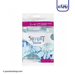 خود تراش ژیلت مدل ونوس دو لبه بسته 12 عددی Gillette Simply Venus 2 Blades