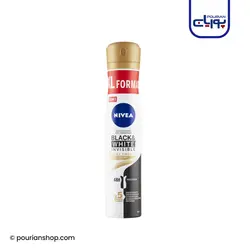 اسپری دئودورانت ضد عرق زنانه نیوا Nivea مدل Black & White Invisible Silky Smooth XL FORMAT مناسب بعد از اپیلاسیون 200ml - خرید لوازم آرایشی و بهداشتی