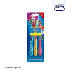 پک مسواک کودکان 2+ اورالبی _ Oral B Kids Super Star 2+ years