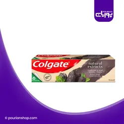 خمیر دندان کلگیت زغال و نعنا ۷۵ میل _ Colgate Natural Extracts With Charcoal