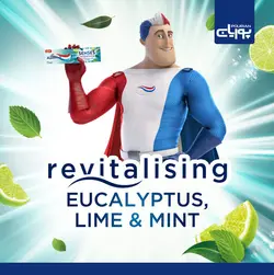 خمیر دندان رایحه اکالیپتوس، لیموترش و نعناع آکوا فرش سنسیس ۷۵میل _ Aquafresh Senses Revitalising