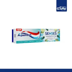 خمیر دندان رایحه اکالیپتوس، لیموترش و نعناع آکوا فرش سنسیس ۷۵میل _ Aquafresh Senses Revitalising