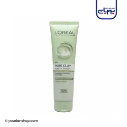 ژل پاک کننده و مات کننده صورت خاک رس و اکالیپتوس لورال ۱۵۰میل _ LOreal Pure Clay Purity Wash