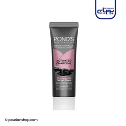 فوم پاک کننده و روشن کننده صورت پوندز حاوی ذغال شارکل Ponds Pure White حجم ۱۰۰ گرم