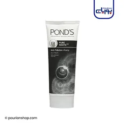 فوم پاک کننده و روشن کننده صورت پوندز حاوی ذغال شارکل Ponds Pure White حجم ۱۰۰ گرم