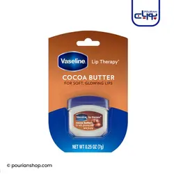 بالم مرطوب کننده لب وازلین حاوی کره کاکائو Vaseline Cocoa Butter وزن ۴٫۸ گرم