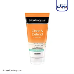 کرم مرطوب کننده و آبرسان پوست چرب و مستعد آکنه نوتروژینا50 میل_Neutrogena clear &amp;Defend