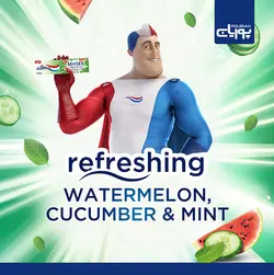 خمیر دندان رایحه هندوانه، خیار و نعناع آکوا فرش سنسیس ۷۵میل _ Aquafresh Senses Refreshing