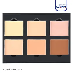 پالت کانتور 6 رنگ کرمی چرب فراروسی _ Ferrarucci LIGHT