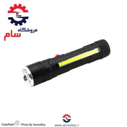 چراغ قوه پلیسی شارژی Led Cob  مدل T6-26