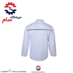 روپوش آشپزی آستین بلند مشکی سفید