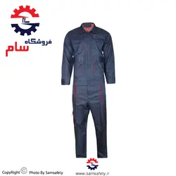 کاپشن شلوار( لباس کار ) بوفالو طوسی قرمز