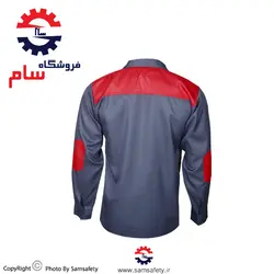 کاپشن شلوار( لباس کار ) بوفالو طوسی قرمز