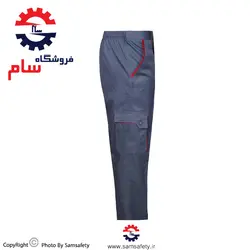 کاپشن شلوار( لباس کار ) بوفالو طوسی قرمز