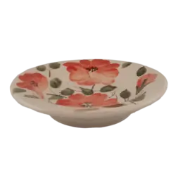 قیمت و خرید پلوخوری گلدار لعاب مصرفی &mdash; سره گالری