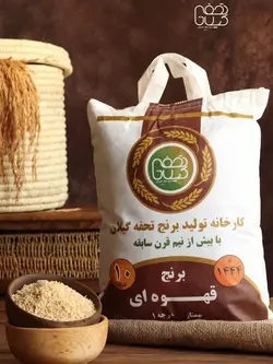 برنج قهوه ای هاشمی بسته 10 کیلویی - تحفه گیلان | فروشگاه آنلاین برنج و چای