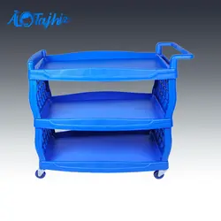 ترولی 3 طبقه حمل غذا مدل راویس آبی - فروشگاه اینترنتی الو تجهیز
