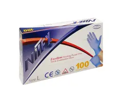 دستکش نیتریل آبی
