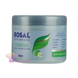 ماسک مو کراتینه و تقویتی حاوی عصاره سیب رزال 500 میل ROSAL