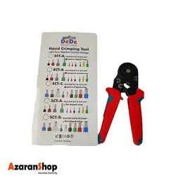 ابزار پرس وایرشو تکی و دوبل شش گوش زن سایز ۰.۵ تا ۶ برند DeDe مدل ECT-B