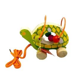 مهره و میله چرخدار چوبی طرح لاک‌پشت