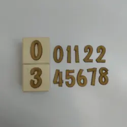 ست اعداد گاه شمار فونت دو