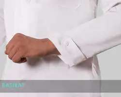روپوش پزشکی مردانه كتی با يقه شيخی