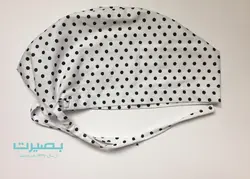 کلاه جراحی خالدار - خال مشکی