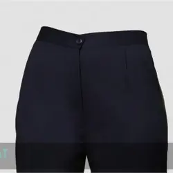 روپوش و شلوار پزشکی یقه دار زنانه طرح دندان آبی (اسکراب)