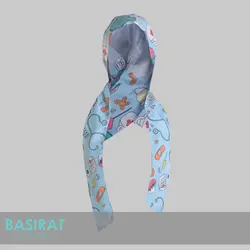 کلاه طرح حجاب- چسب زخم آبی