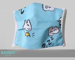 ماسک دو لایه پارچه ای طرح دندان (کشی)