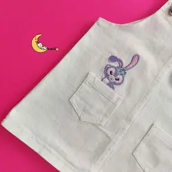 بیلر دامنی جین دخترانه با تاپ