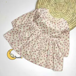 کت و سارافون مخمل گل گلی دخترانه