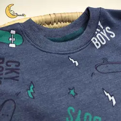 بلوز و شلوار توکرکی راحتی پسرانه طرح اسکیت