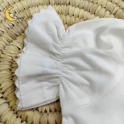 بادی نوزادی یقه ب ب سفید دخترانه