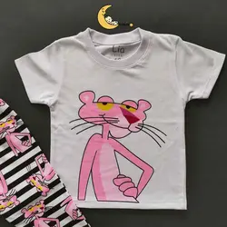 ست تیشرت و شلوار پلنگ صورتی کد 3