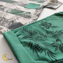 ست تیشرت هاوایی و شلوارک پسرانه کد 10