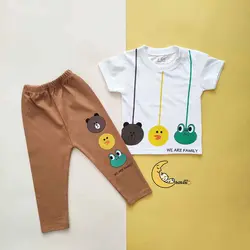 ست تیشرت و شلوار فمیلی کد 1