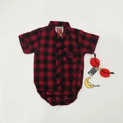 پیراهن مردانه چهارخانه زیر دکمه