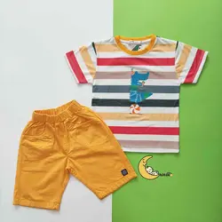 ست تیشرت و شلوارک پسرانه کیدومکس کد 13